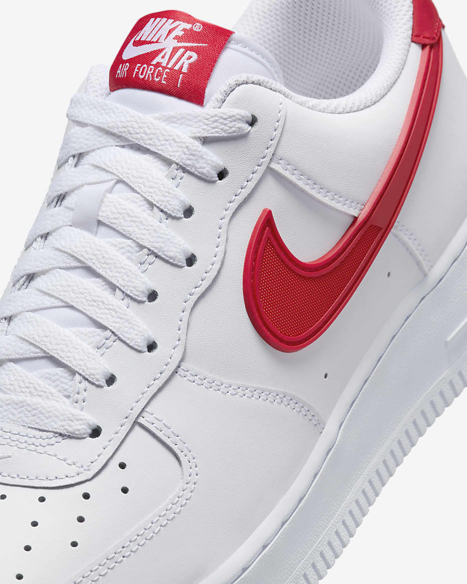 Nike air force 07 red best sale